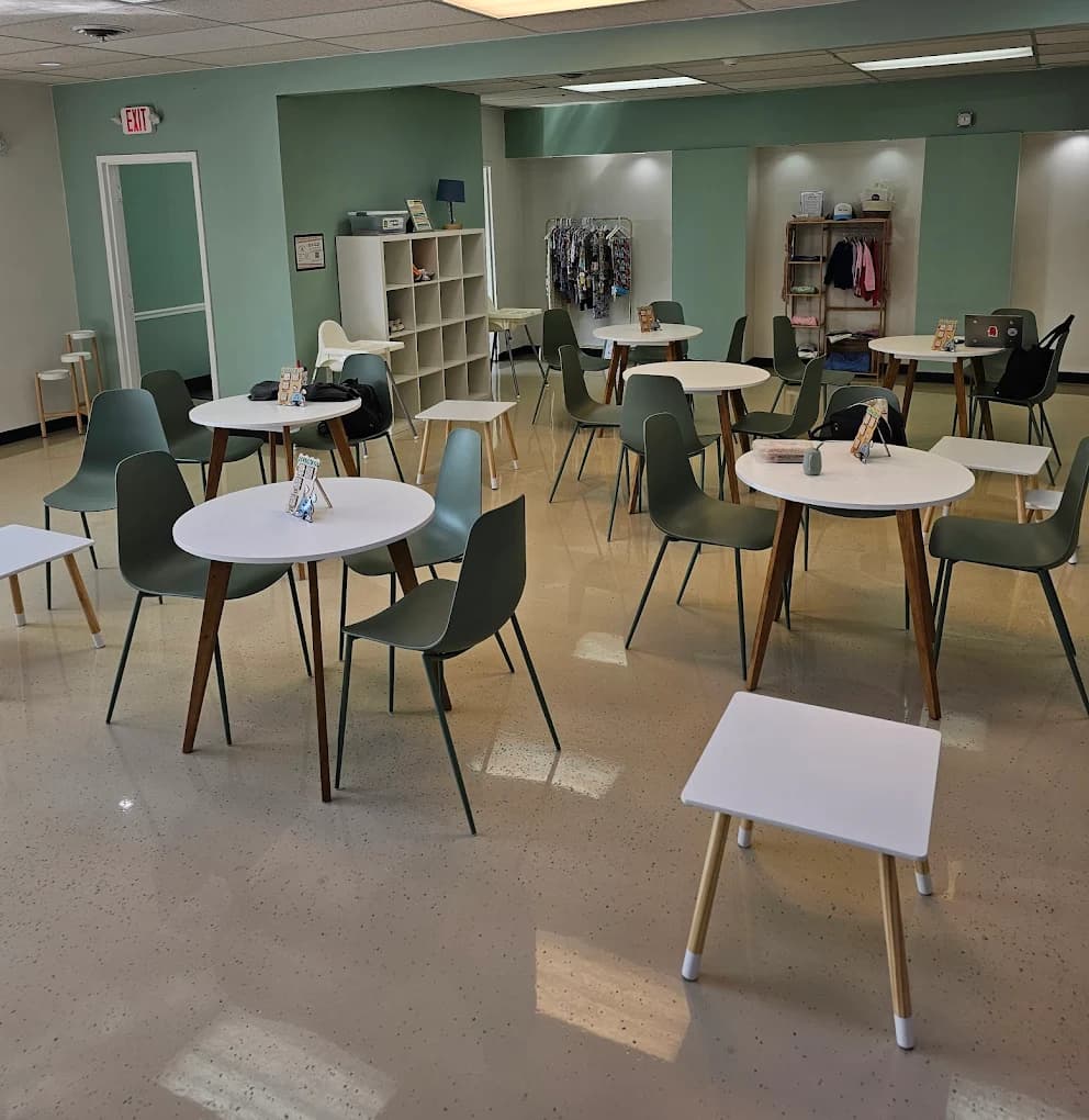 Caregiver supervising child at play